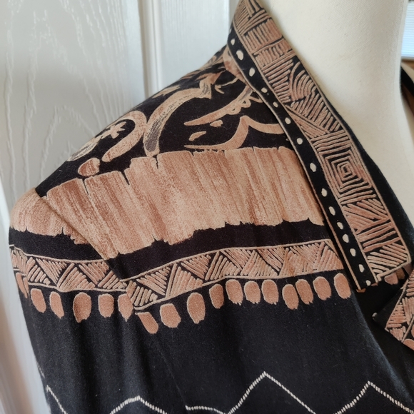 Size 6 A.C. Sport Black & Tan Safari Blazer - Picture 7 of 12